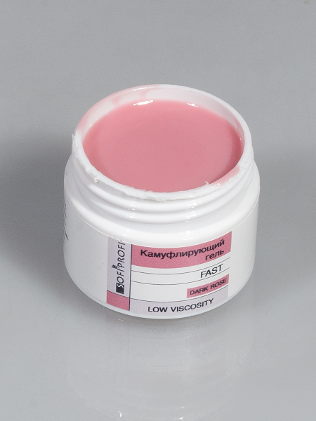 Гель камуфлирующий для ногтей Dark Rose Fast Sofiprofi CAMOUFLAGE GEL, 30 мл